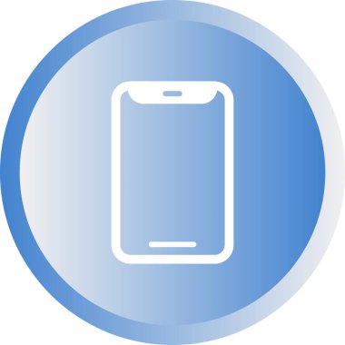 Cep telefonu. Web simgesi basit illüstrasyon