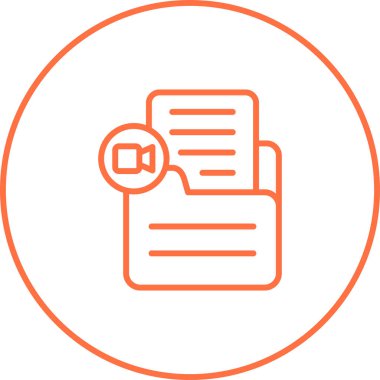 Dosya simgesinin vektör illüstrasyonu