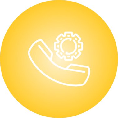 vektör telefon arama web simgesi