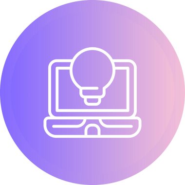 Bilgisayar. Web simgesi basit illüstrasyon 