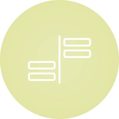 Modern b. düz biçimin vektör simgesi