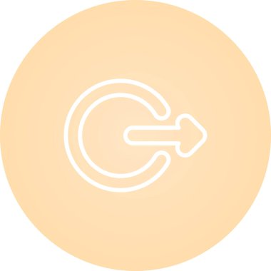 Tazeleme simgesinin vektör illüstrasyonu