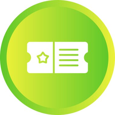 bilet ikonu vektör illüstrasyonu