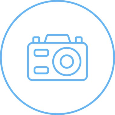 Kamera. Web simgesi basit illüstrasyon