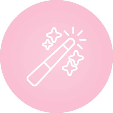 Sihirli bir değneğin vektör çizimi