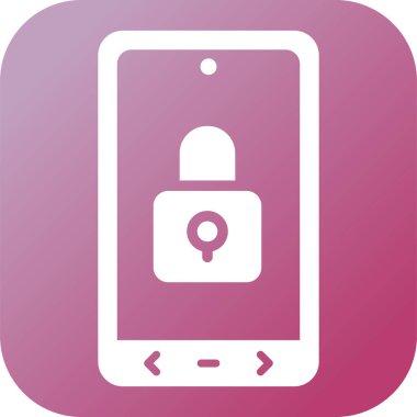 Cep telefonu. Web simgesi basit illüstrasyon