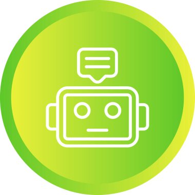 Robot simgesinin vektör illüstrasyonu