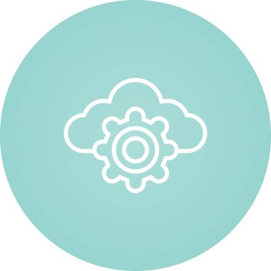 vektör bulut simgesi