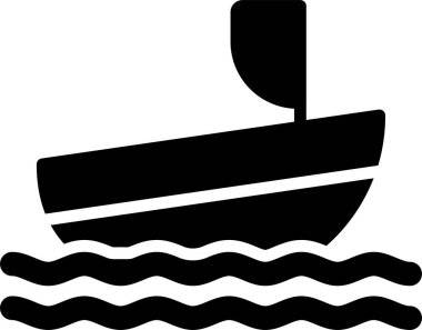 Tekne. Web simgesi basit illüstrasyon