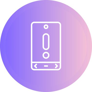 akıllı telefon web simgesi vektör çizimi