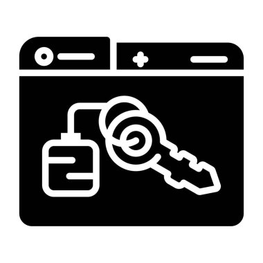 Şeffaf bir arkaplanda anahtar vektör çizimi. Birinci kalite semboller. Konsept ve grafik tasarımı için simgeler.