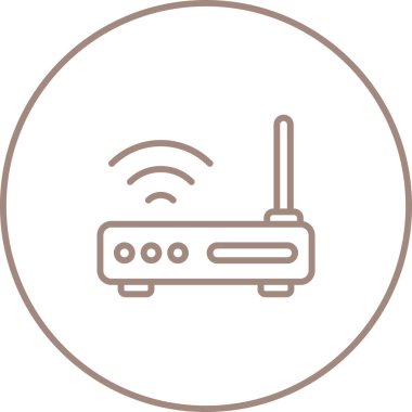 router simgesi web basit illüstrasyon