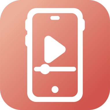 Cep telefonu simgesi, vektör illüstrasyonu