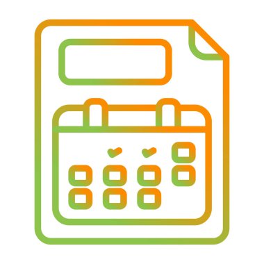 Hesap makinesi. Web simgesi basit illüstrasyon