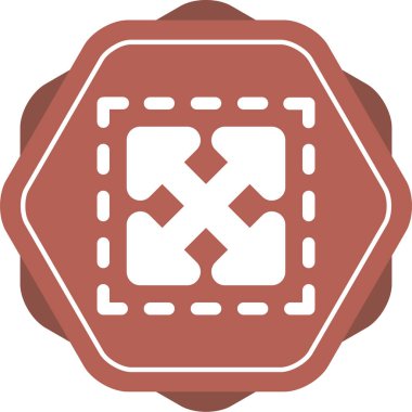 Bir kırmızı ve beyaz haç simgesinin vektör illüstrasyonu