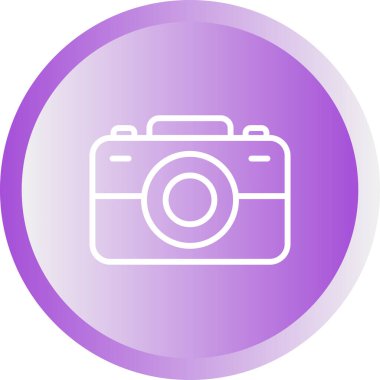 Kamera. Web simgesi basit illüstrasyon