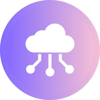 vektör bulut teknolojisi simgesi