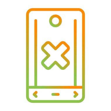 akıllı telefon web simgesi vektör çizimi