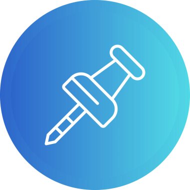 Pushpin web simgesi vektör illüstrasyonu