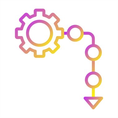 dişli simgesi vektör illüstrasyonu