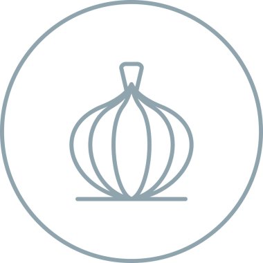 Sarımsak. Web simgesi vektör illüstrasyonu