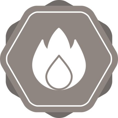 Yangın. Web simgesi basit illüstrasyon