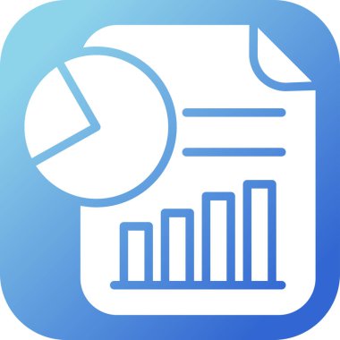 Analitik Rapor Web simgesi vektör çizimi
