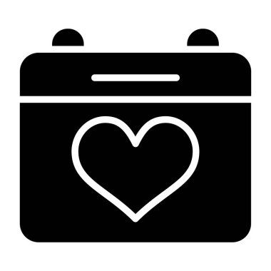 Takvim simgesi vektör illüstrasyonu