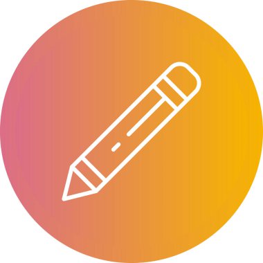 Kalem. Web simgesi basit illüstrasyon