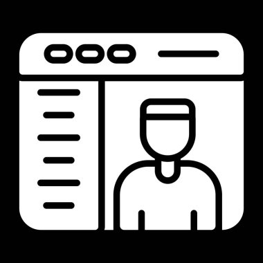 Modern simgenin vektör illüstrasyon tasarımı