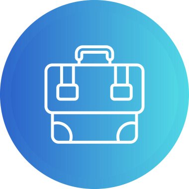 Çanta. Web simgesi basit illüstrasyon