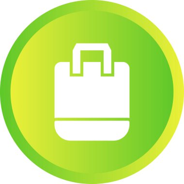 Çanta. Web simgesi basit illüstrasyon