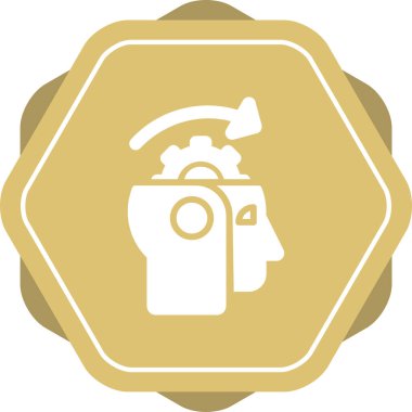 Makine Öğrenme Web simgesi vektör çizimi