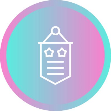 Banner  icon, vector illustration 