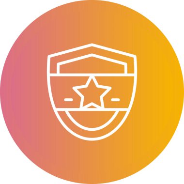 Web simgesi, vektör çizim kalkan 