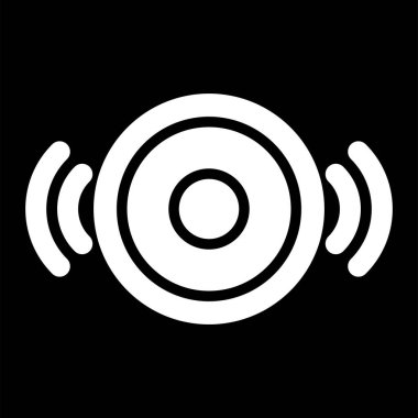 Müzik çalar simgesinin vektör illüstrasyonu