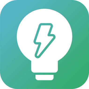 Elektrik simgesinin vektör illüstrasyonu