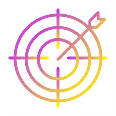 hedef simge, vektör illüstrasyonu