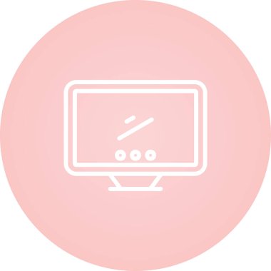 Bilgisayar simgesinin vektör illüstrasyonu