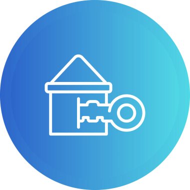 Ev Vektörü Kabartma Simgesi Tasarımı