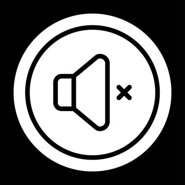 hoparlör vektör simgesi modern basit illüstrasyon