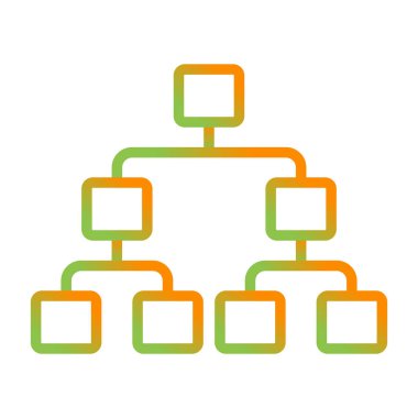 hiyerarşi. Web simgesi basit illüstrasyon