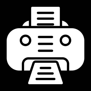 Yazıcı simgesi basit örnek