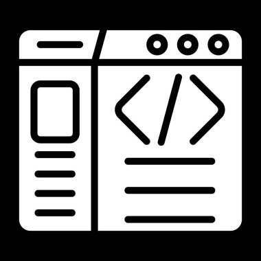 Web Tasarım Web ikonu vektör çizimi