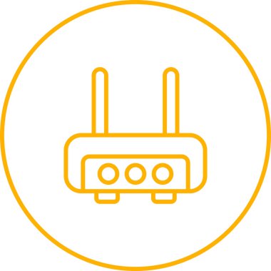 router simgesi web basit illüstrasyon