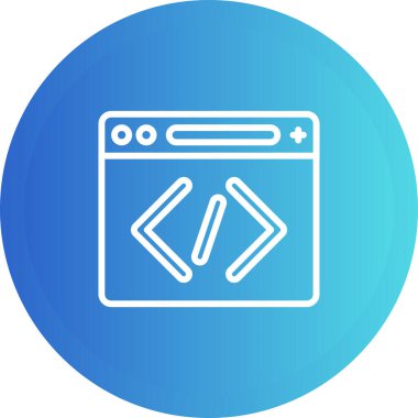 Web tarayıcı simgesi vektör illüstrasyonu