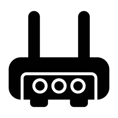 router simgesi web basit illüstrasyon