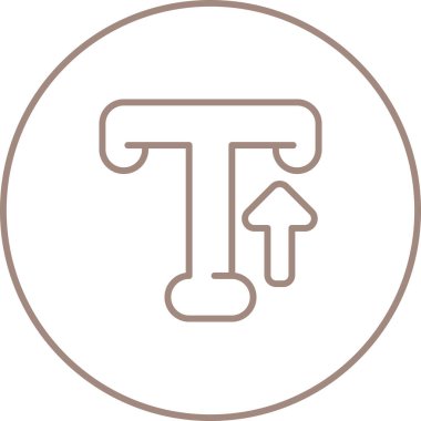 Typography web simgesi vektör illüstrasyonu