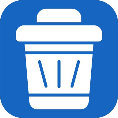 Çöp kutusu simgesi. vektör illüstrasyonu 