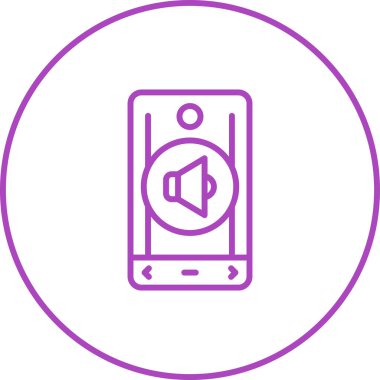 akıllı telefon web simgesi vektör çizimi